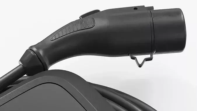 Electric Vehicle Wall Charger 3D model 5