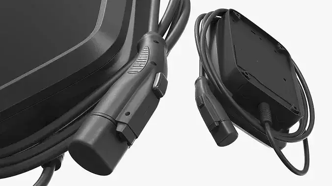 Electric Vehicle Wall Charger 3D model 4