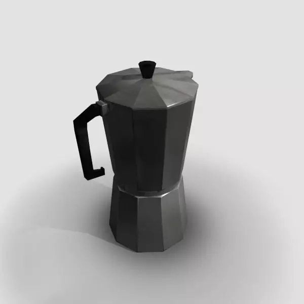 Coffee pot 3D model_0