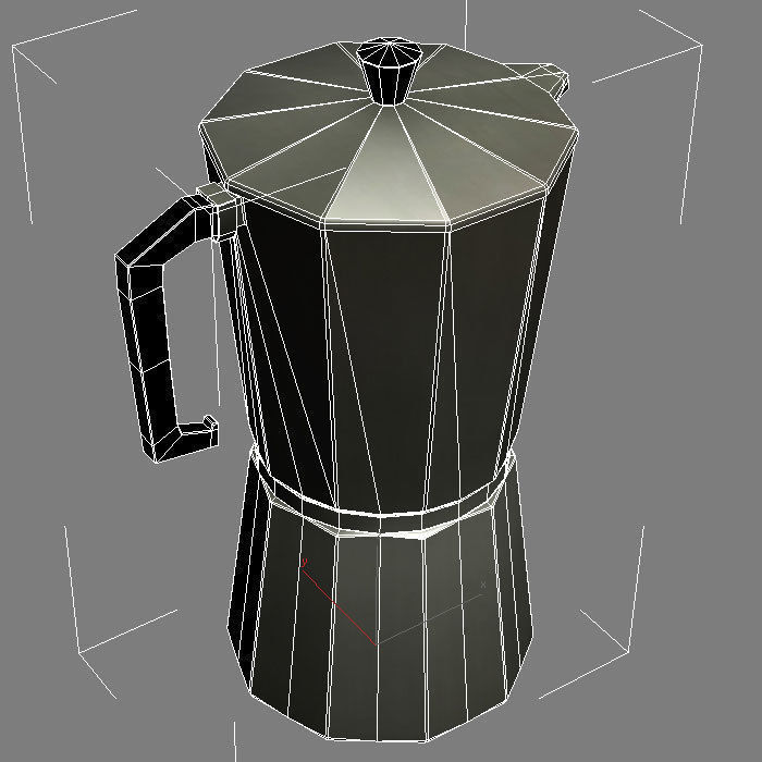 Coffee pot 3D model_3