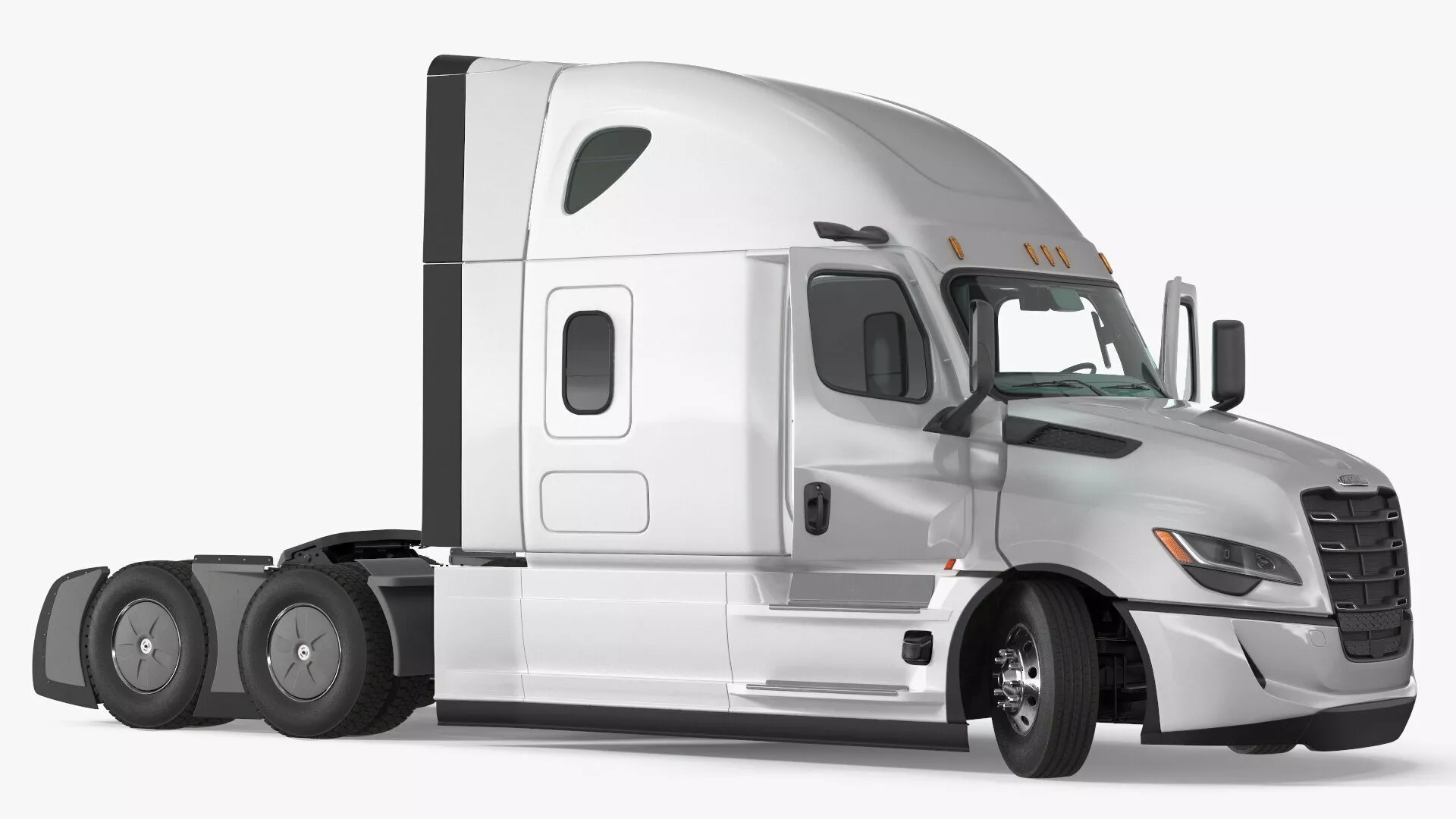 Cascadia 2025 Freightliner Highway Semi Truck Rigged 3D model