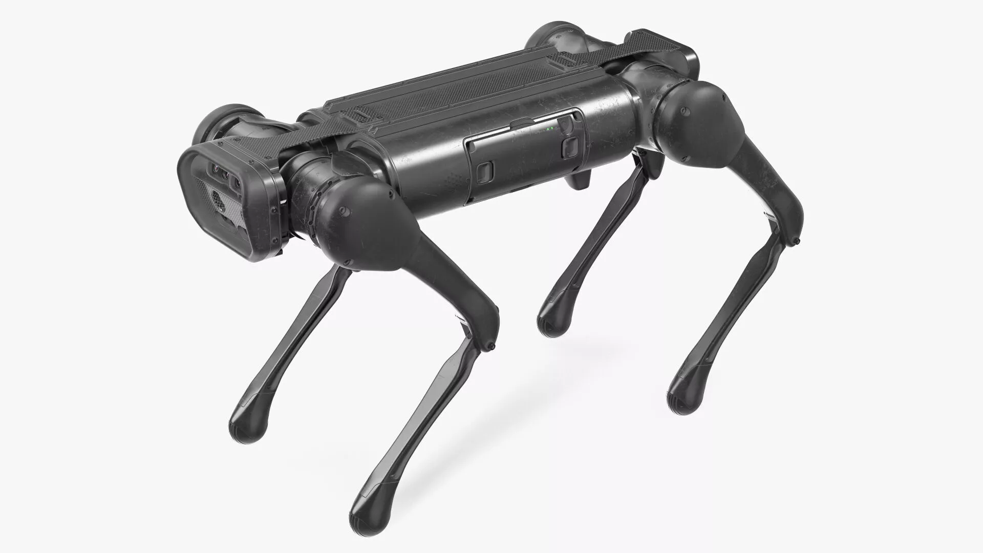 Dirty Robot Dog Aliengo Rigged for Maya 3D model