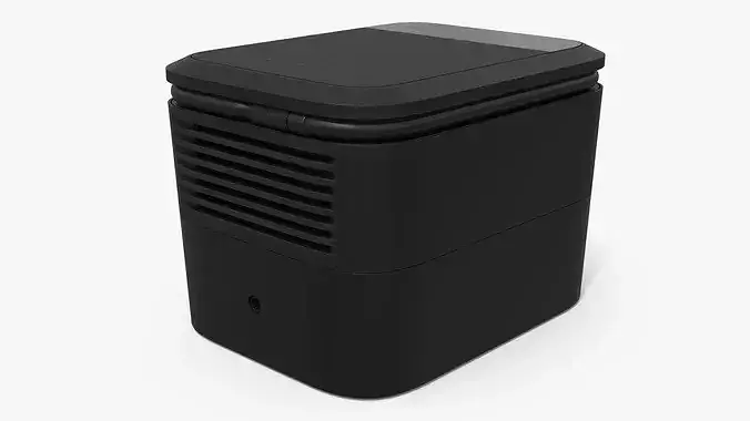 Tesla Air Compressor and Tire Repair Kit in Case 3D model 2