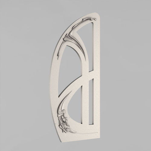 Carved door 3D print model