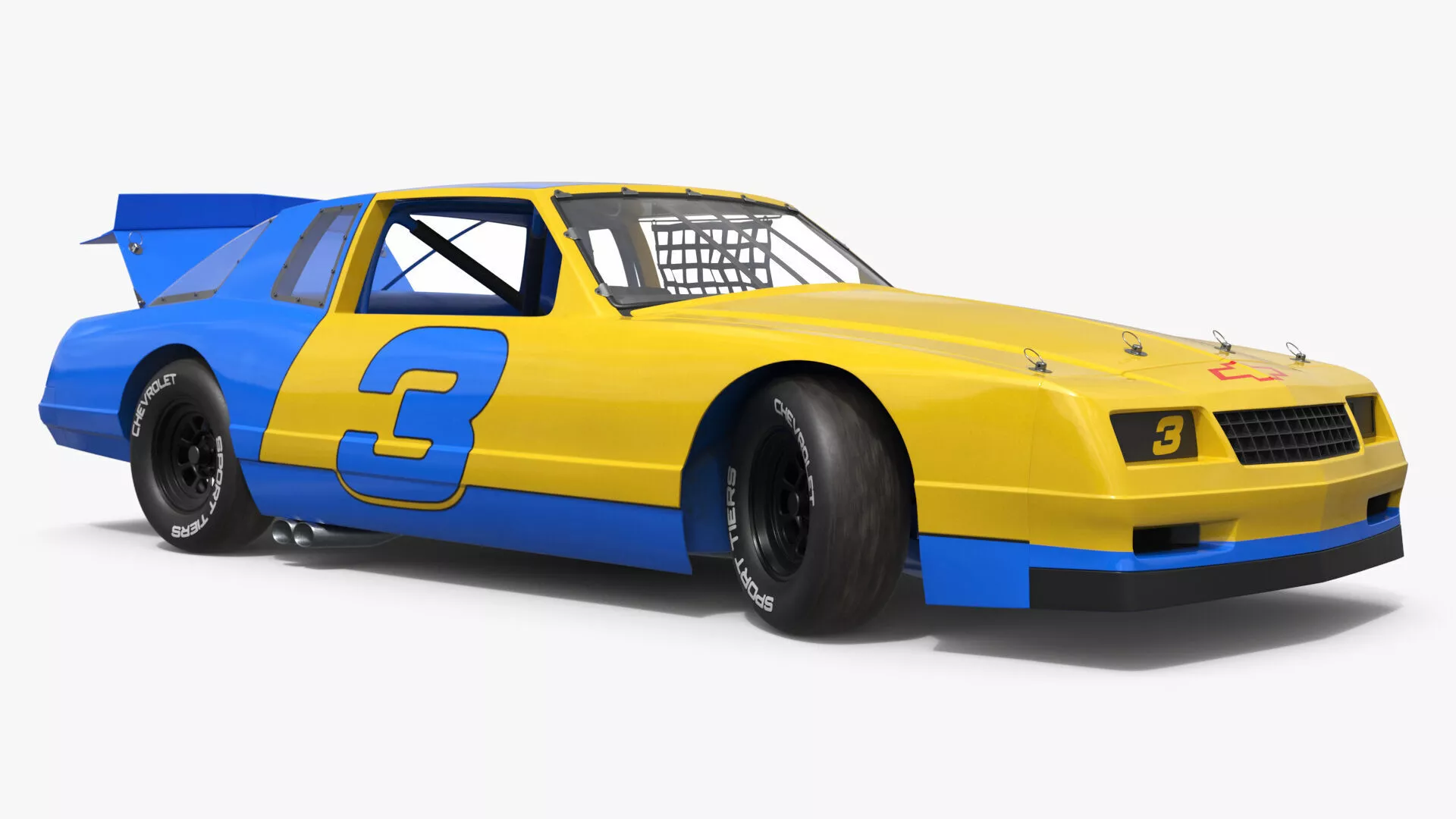 Chevrolet Monte Carlo SS Nascar Racing Rigged for Cinema 4D 3D model