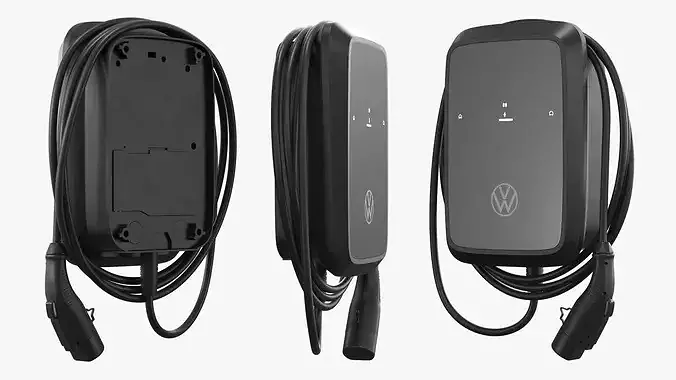 Volkswagen Wallbox EV Charger with Cable 3D model