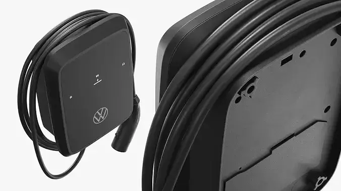 Volkswagen Wallbox EV Charger with Cable 3D model 4