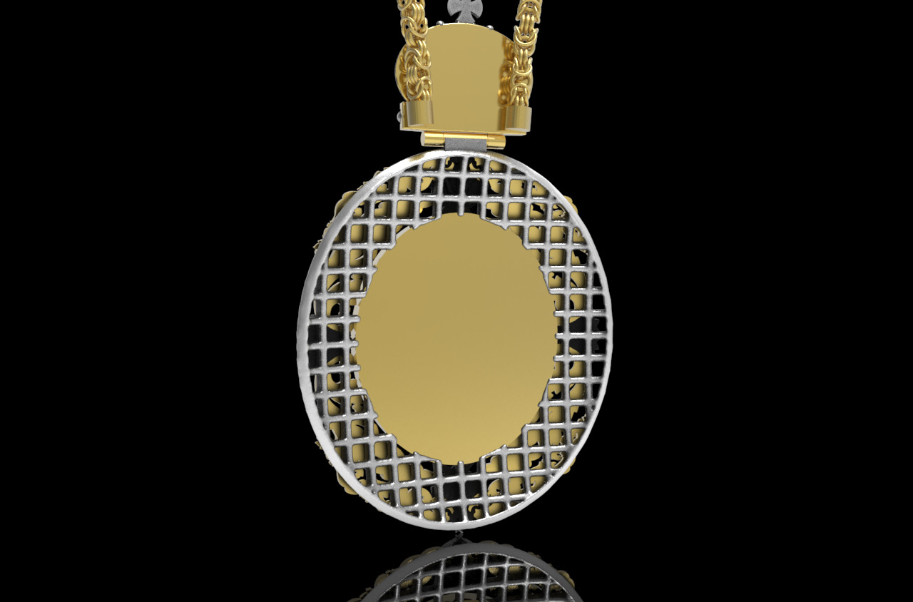 Panagia orthodox 3D print model_3