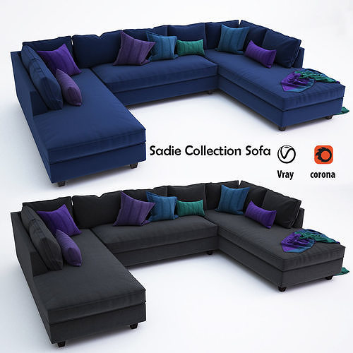 Sadie Collection Sofa 3D model