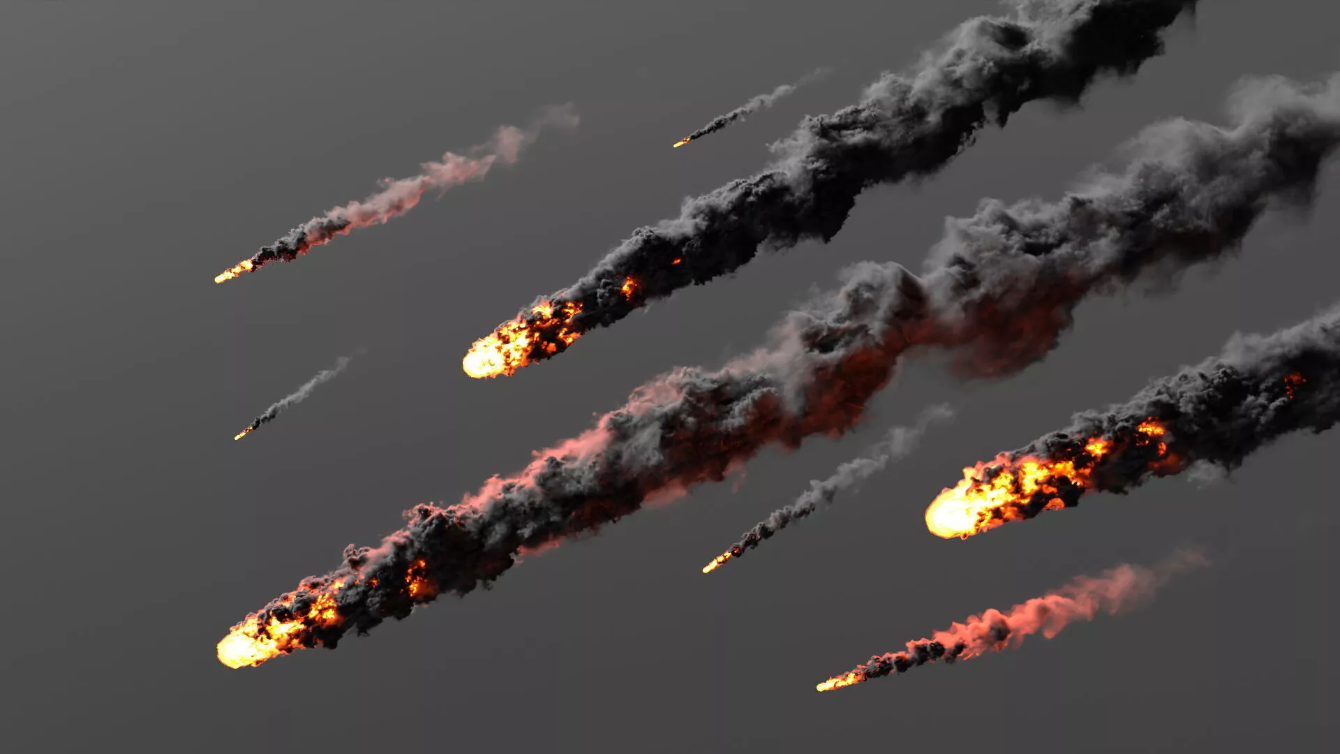 Volumetric Meteor Shower VDB For Blender 3D model