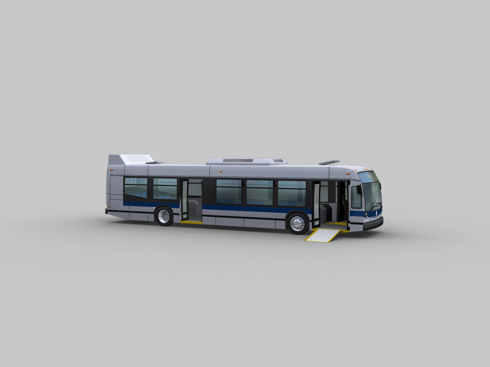 Nova Bus LFS Low-poly 3D model_3