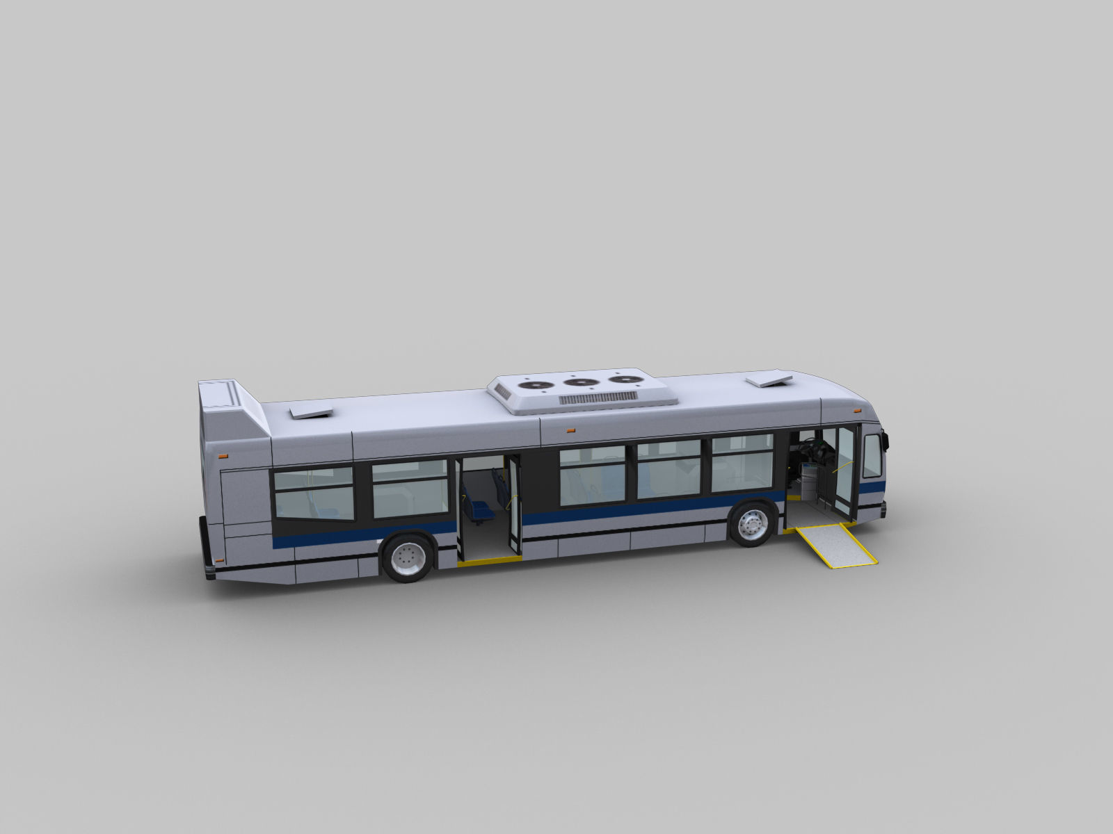 Nova Bus LFS Low-poly 3D model_4