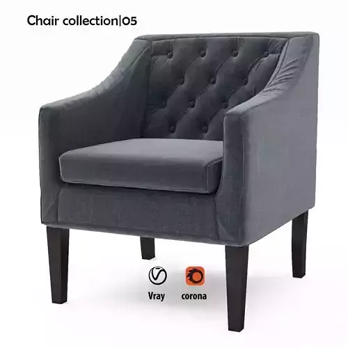 Chair collection tufted armchair