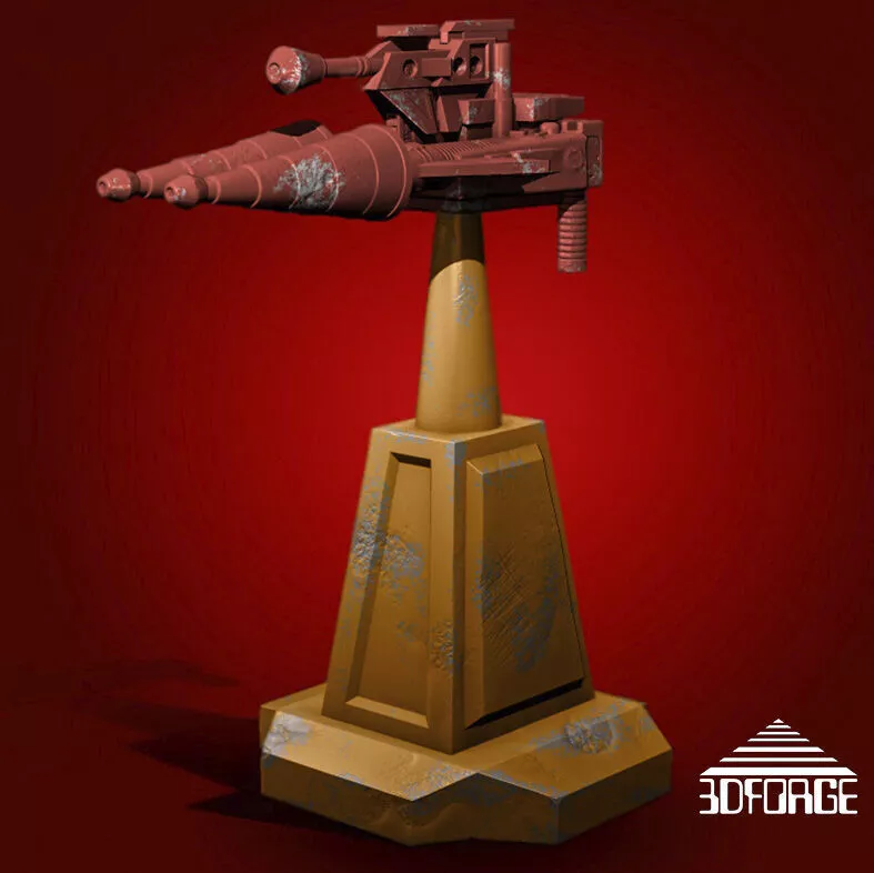 CASTLE GRAYSKULL LASER TURRET - 1-12 Scale 3D print model