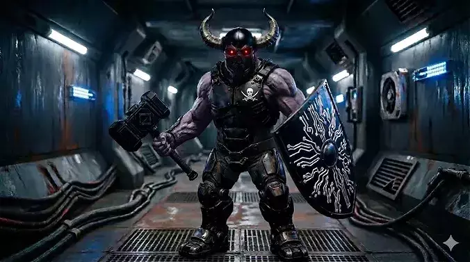 Cyberpunk Ancient Warrior  ZJ-36