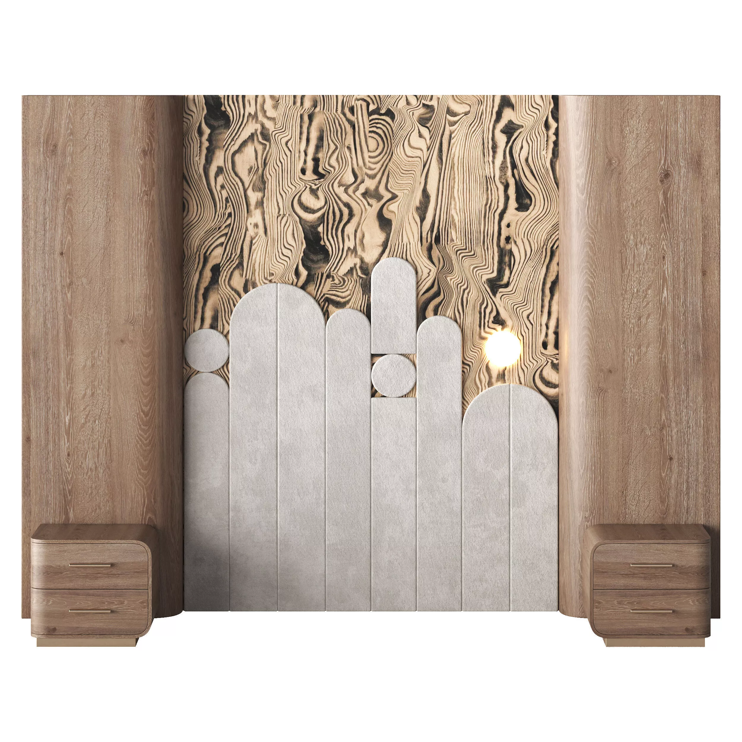 Headboard Low-poly 3D model