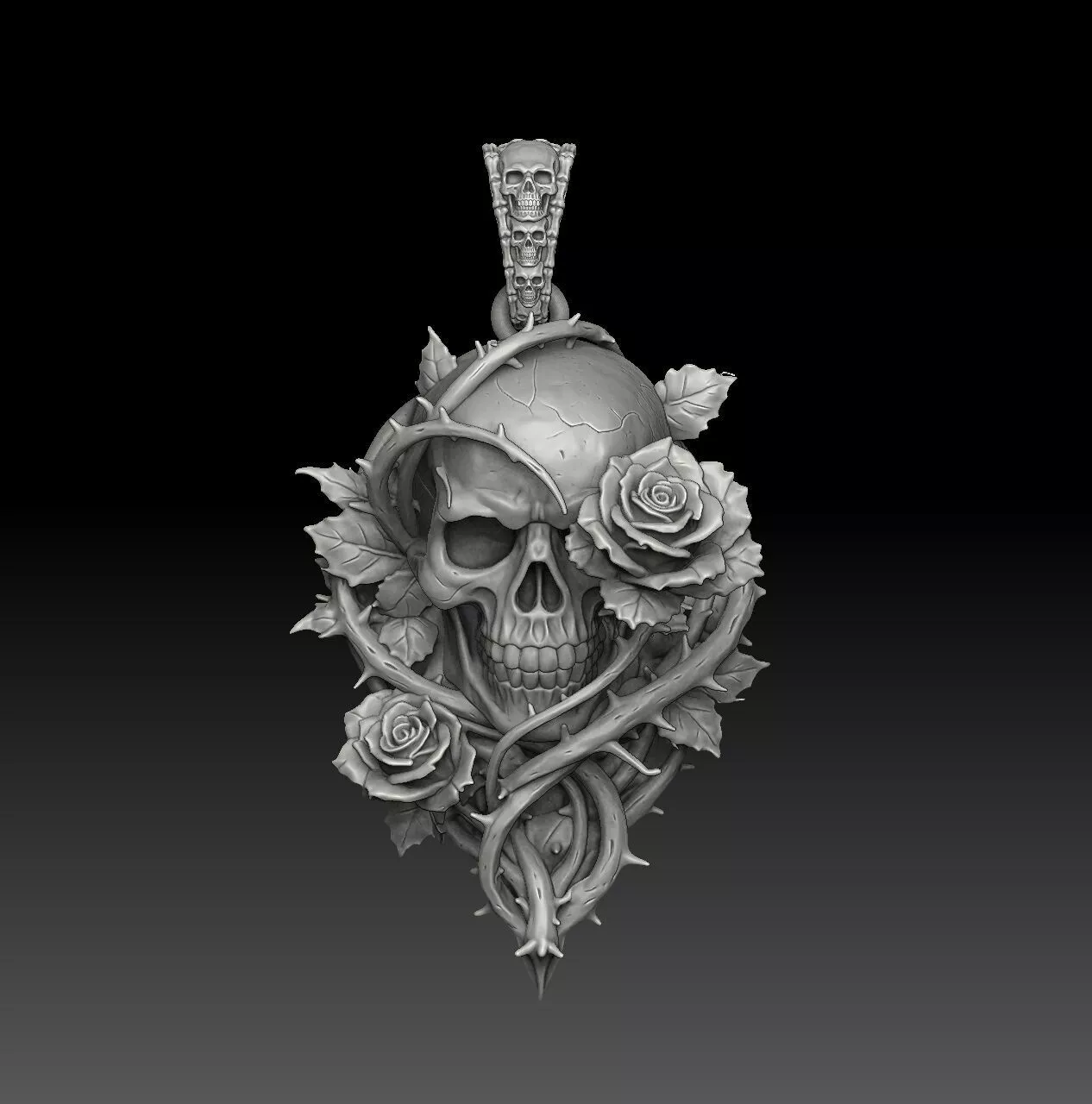 Skull of Eternal Thorns - follow for more 3D print model