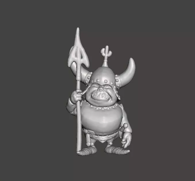 LABYRINTH GOBLIN GUARDIAN MINIATURE MODEL FOR FANTASY GAMES RPG 3D print model
