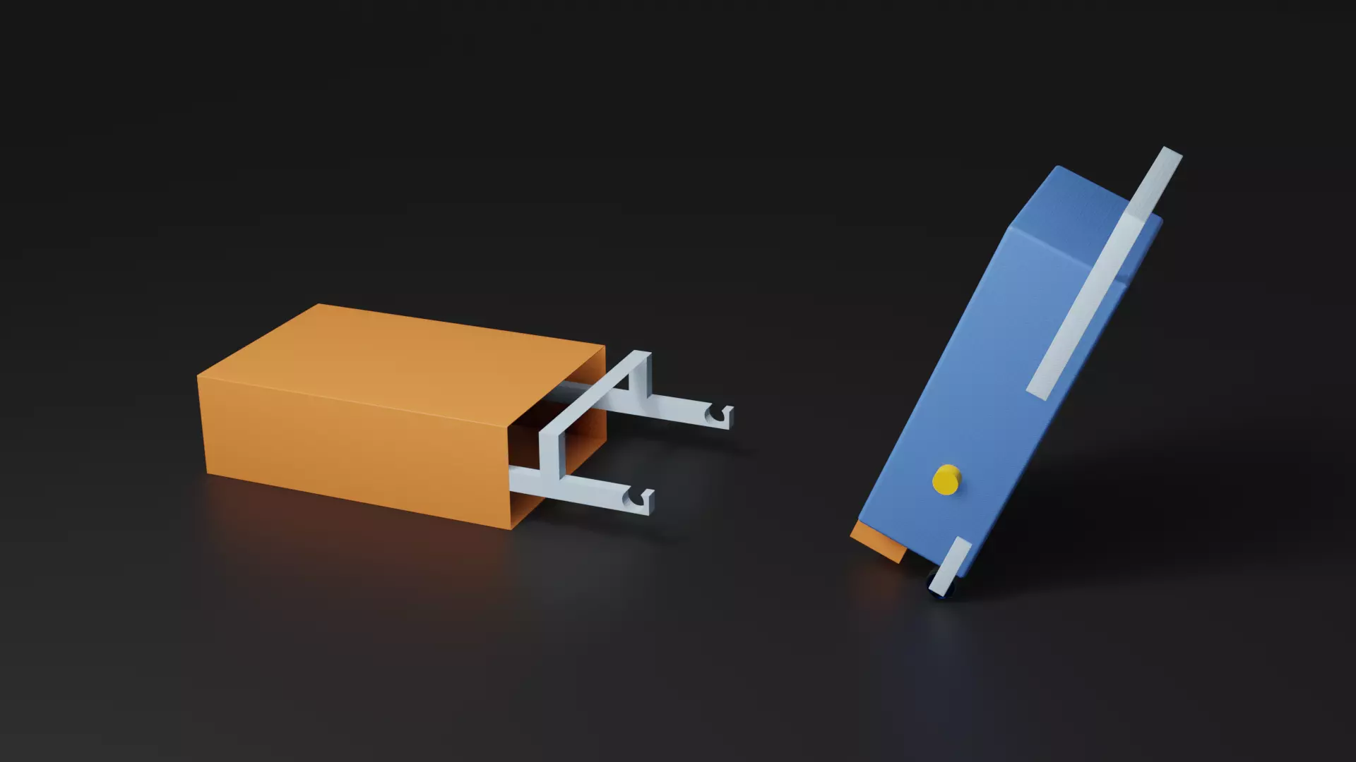 Mechanical Tilt Frame Trolley Lifting Mechanism 3D model