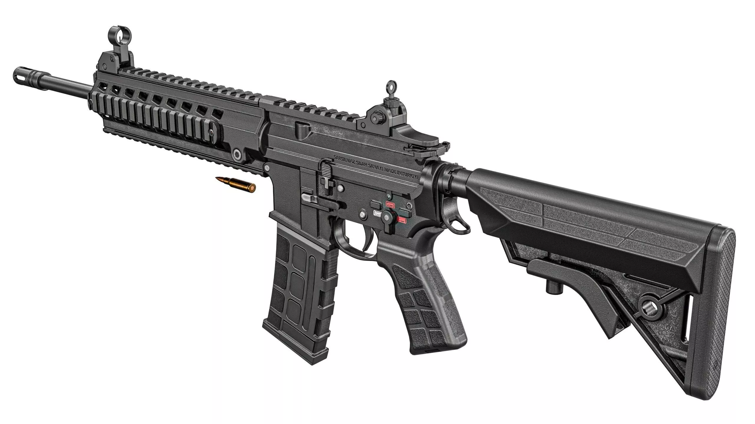 SAR-56 Assault Rifle Low-poly 3D model