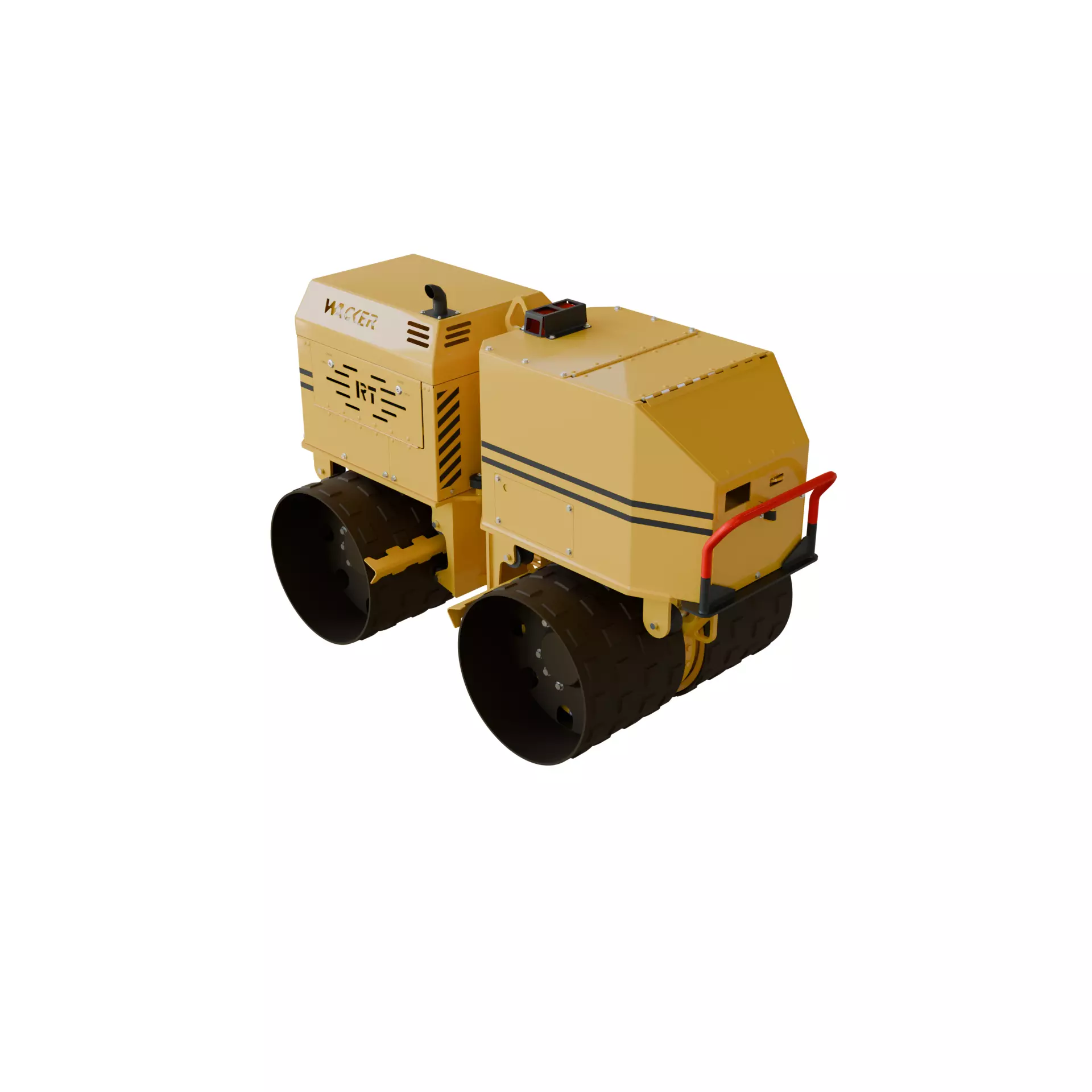 Wacker RT 820 H Mini roller 3D Model Low-poly 3D model