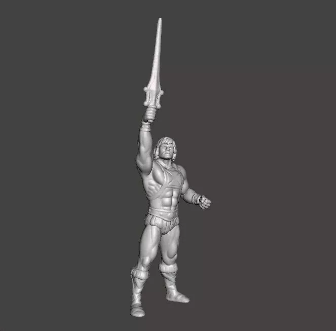 HEMAN I HAVE THE POWER MINIATURE MODEL FIGURE FANTASY GAMES RPG 3D print model