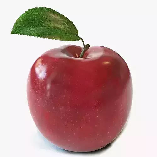 Red Apple Low-poly 3D model