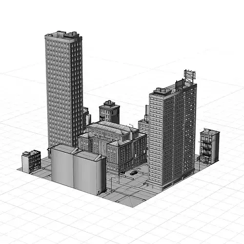 Low poly environment game ready 3d model Low-poly 3D model 7