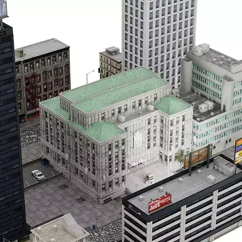 Low poly environment game ready 3d model Low-poly 3D model