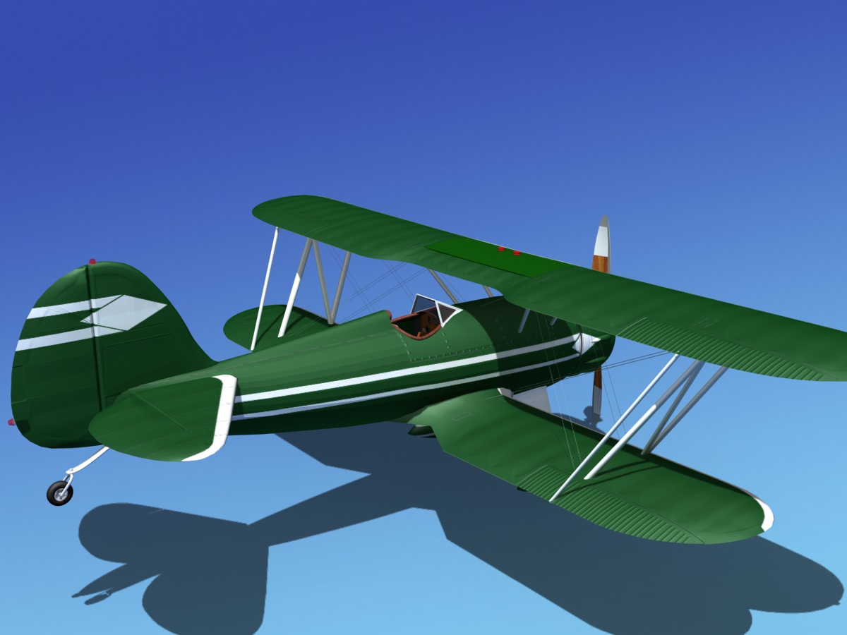 Waco YMF-5 V03 3D model_9