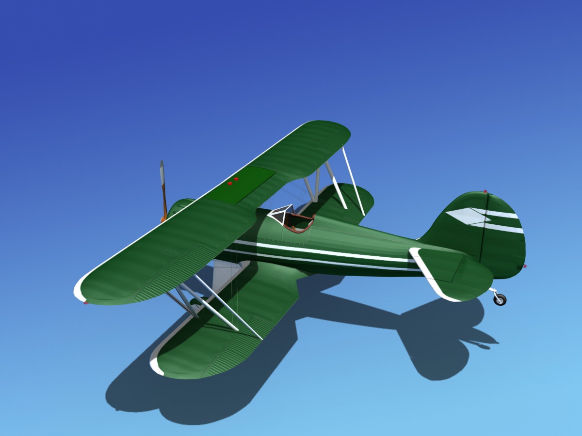 Waco YMF-5 V03 3D model_6
