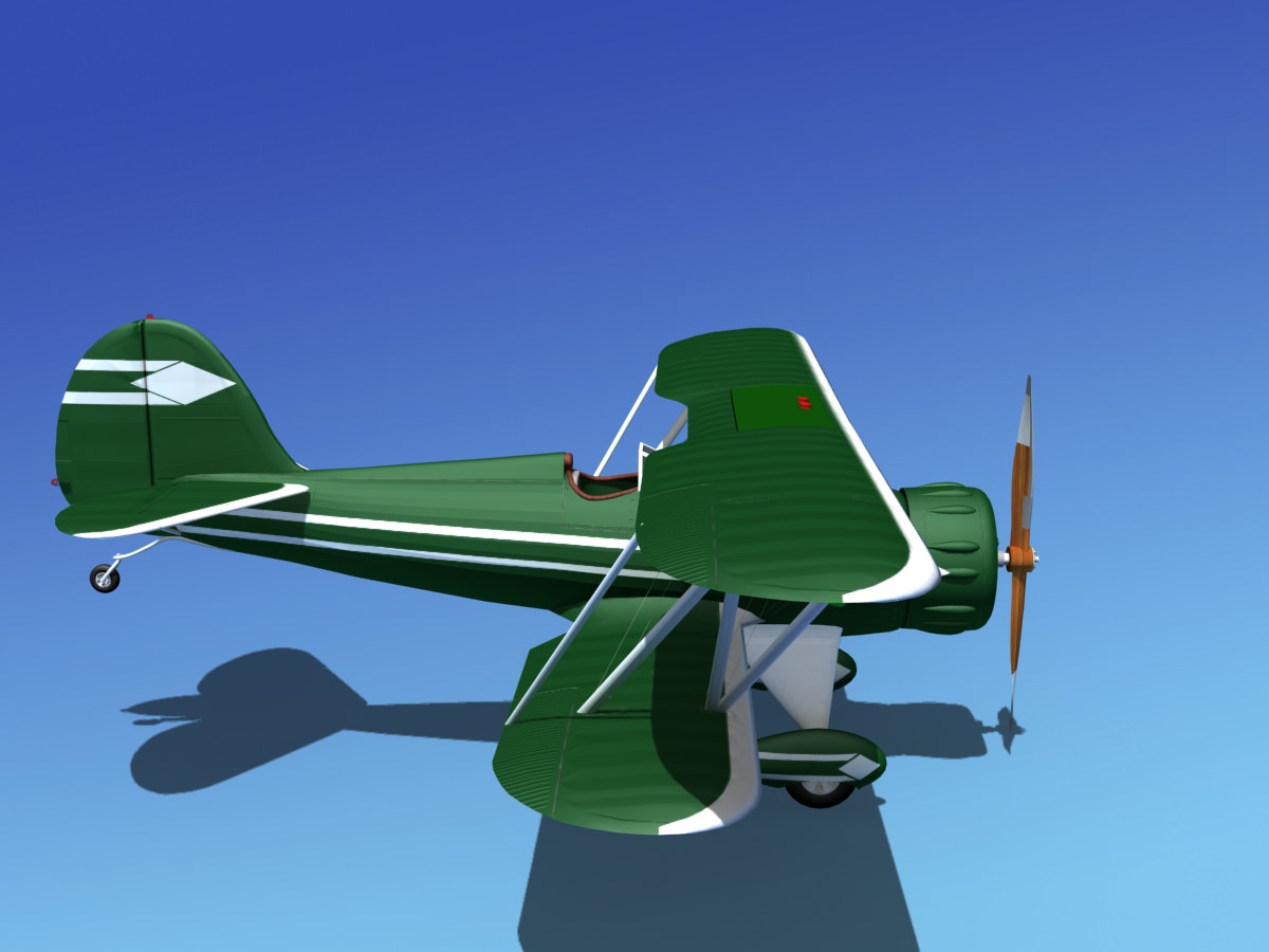 Waco YMF-5 V03 3D model_5