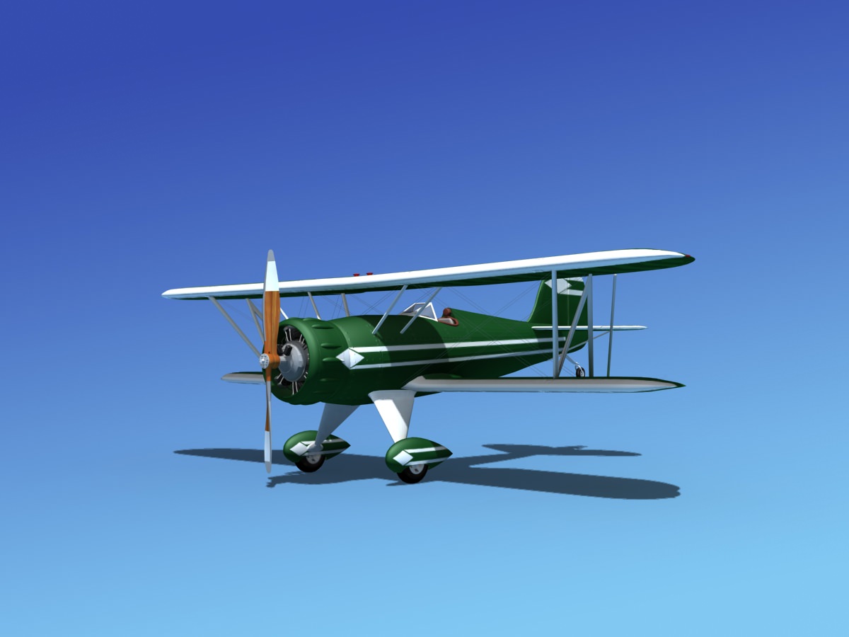 Waco YMF-5 V03 3D model_1