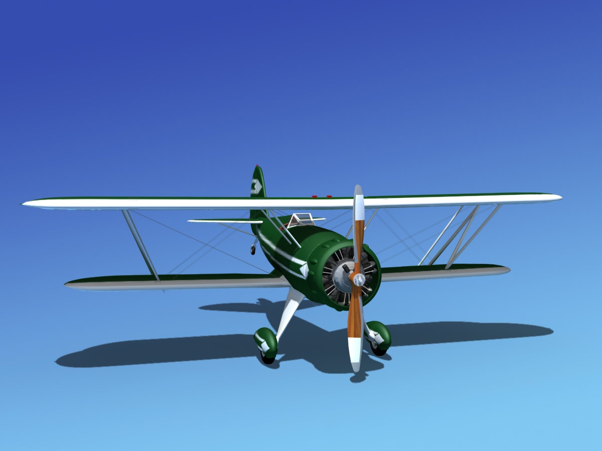 Waco YMF-5 V03 3D model_2