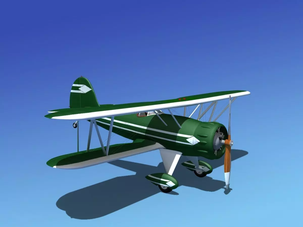 Waco YMF-5 V03 3D model_0