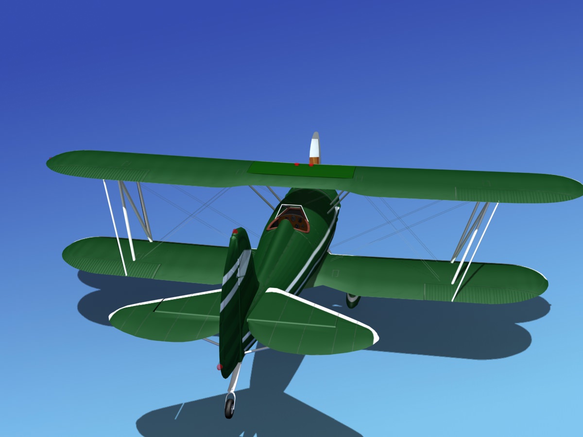 Waco YMF-5 V03 3D model_4