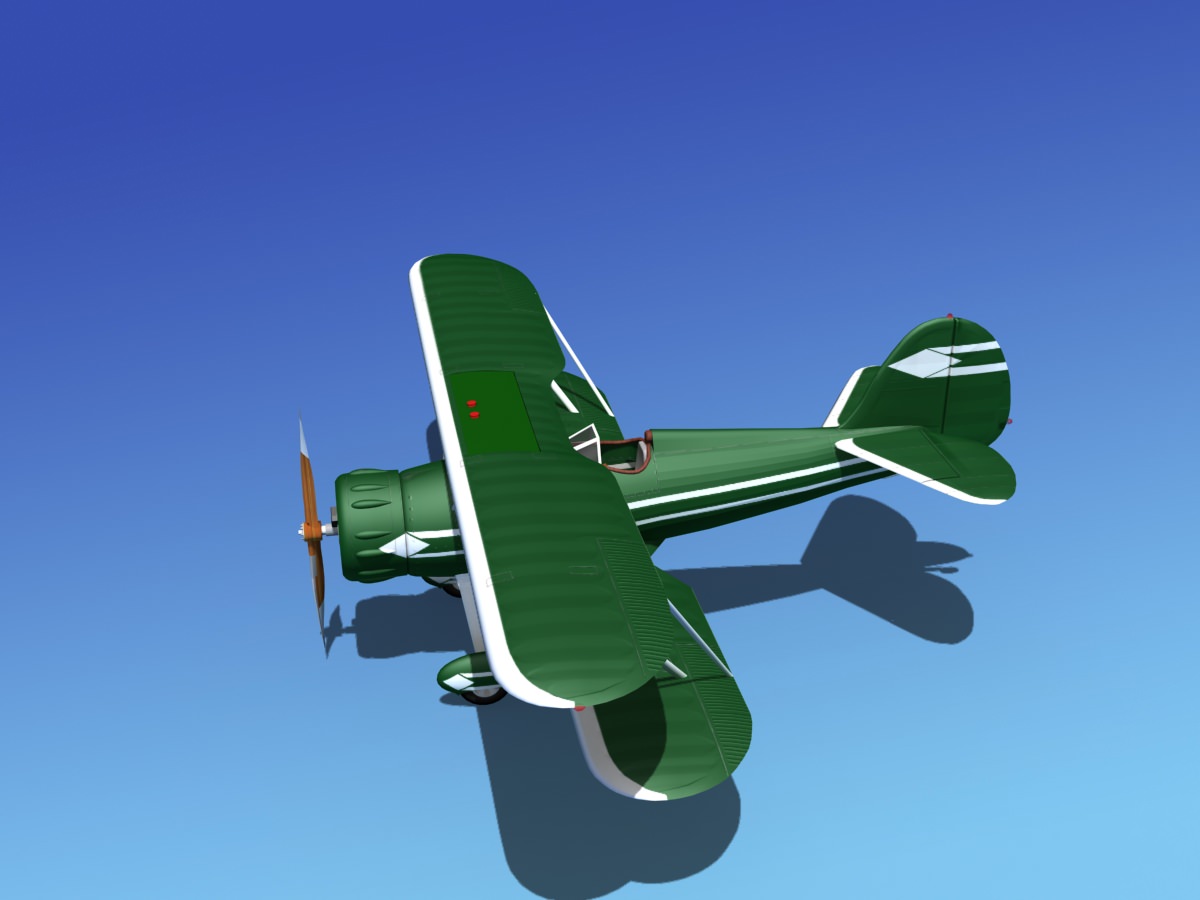 Waco YMF-5 V03 3D model_7