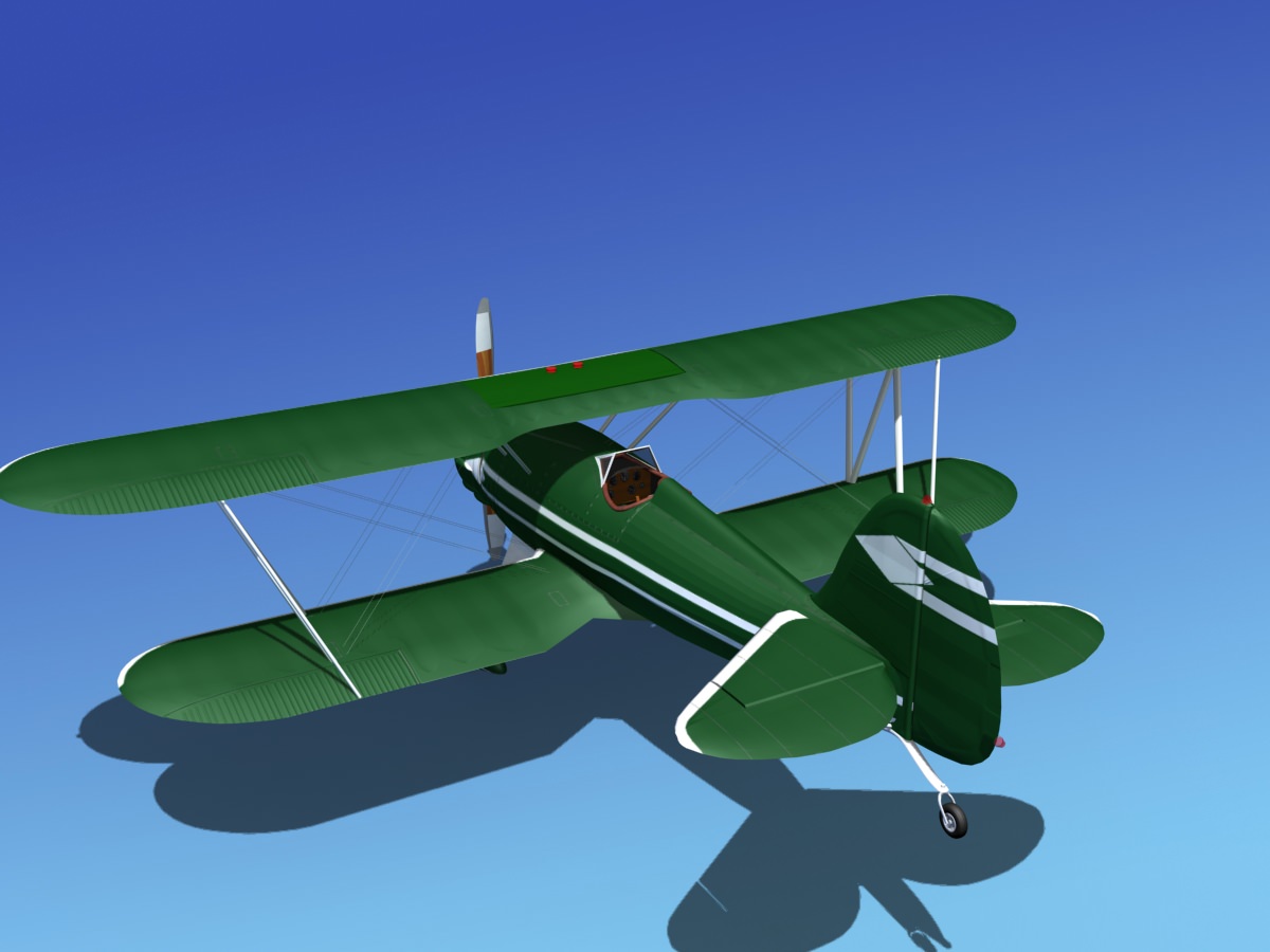 Waco YMF-5 V03 3D model_8