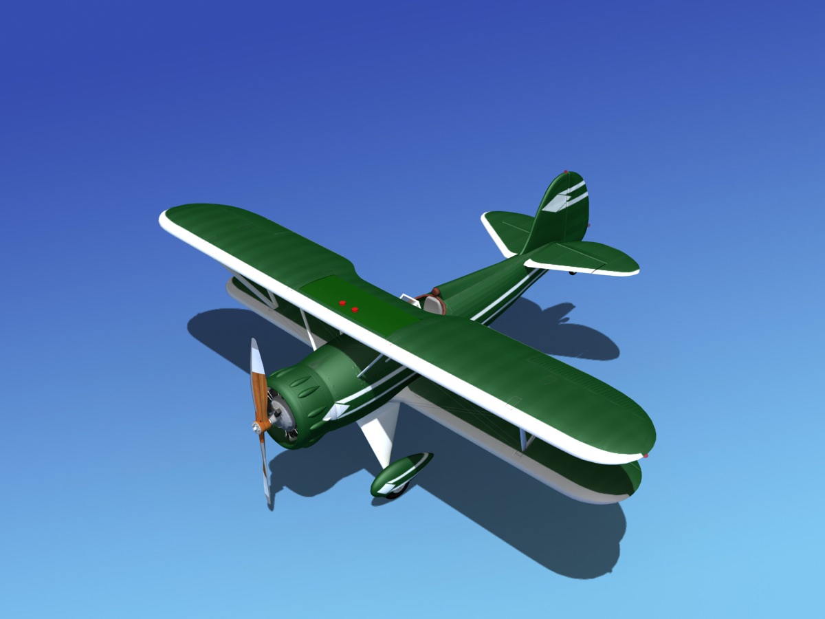 Waco YMF-5 V03 3D model_12