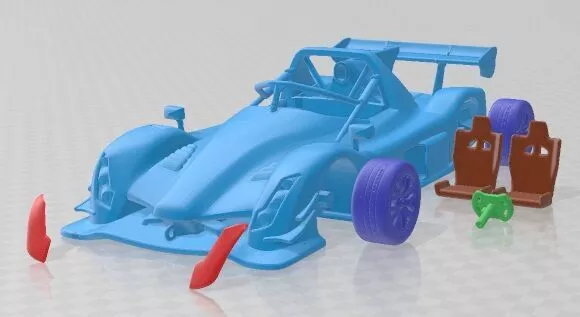 Radical SR10 XXR 2023 Sport Printable Car 3D print model