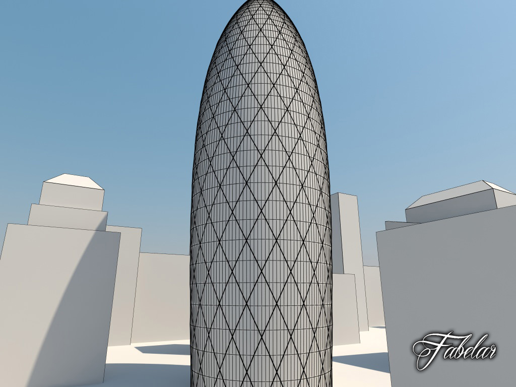 Building 20 Low-poly 3D model_3