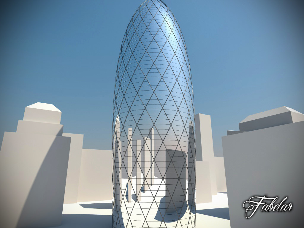 Building 20 Low-poly 3D model_1