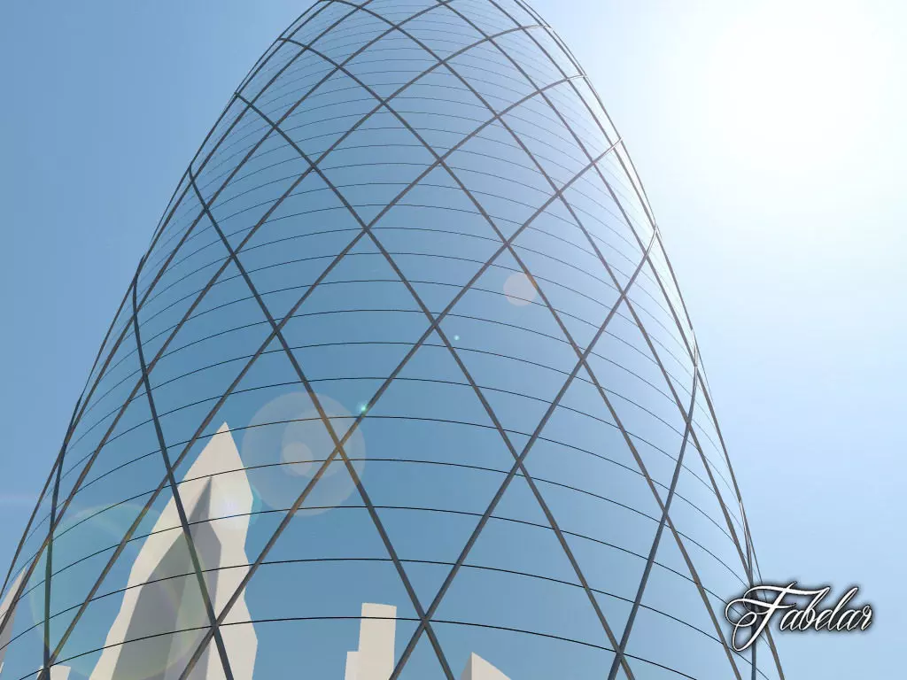 Building 20 Low-poly 3D model_0