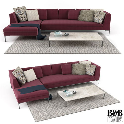 B and B italia Charles Sofa 3D model