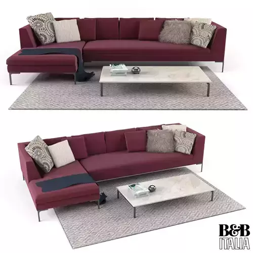 B and B italia Charles Sofa 3D model