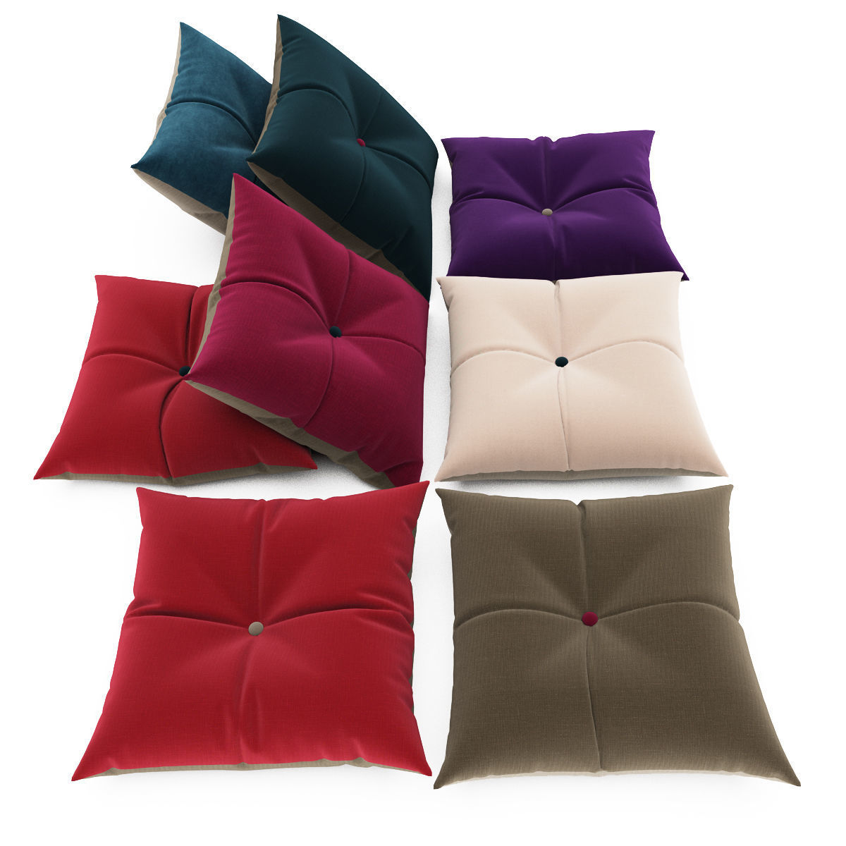 Pillows collection 76 3D model_2