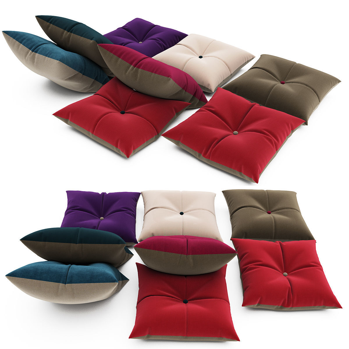 Pillows collection 76 3D model_3
