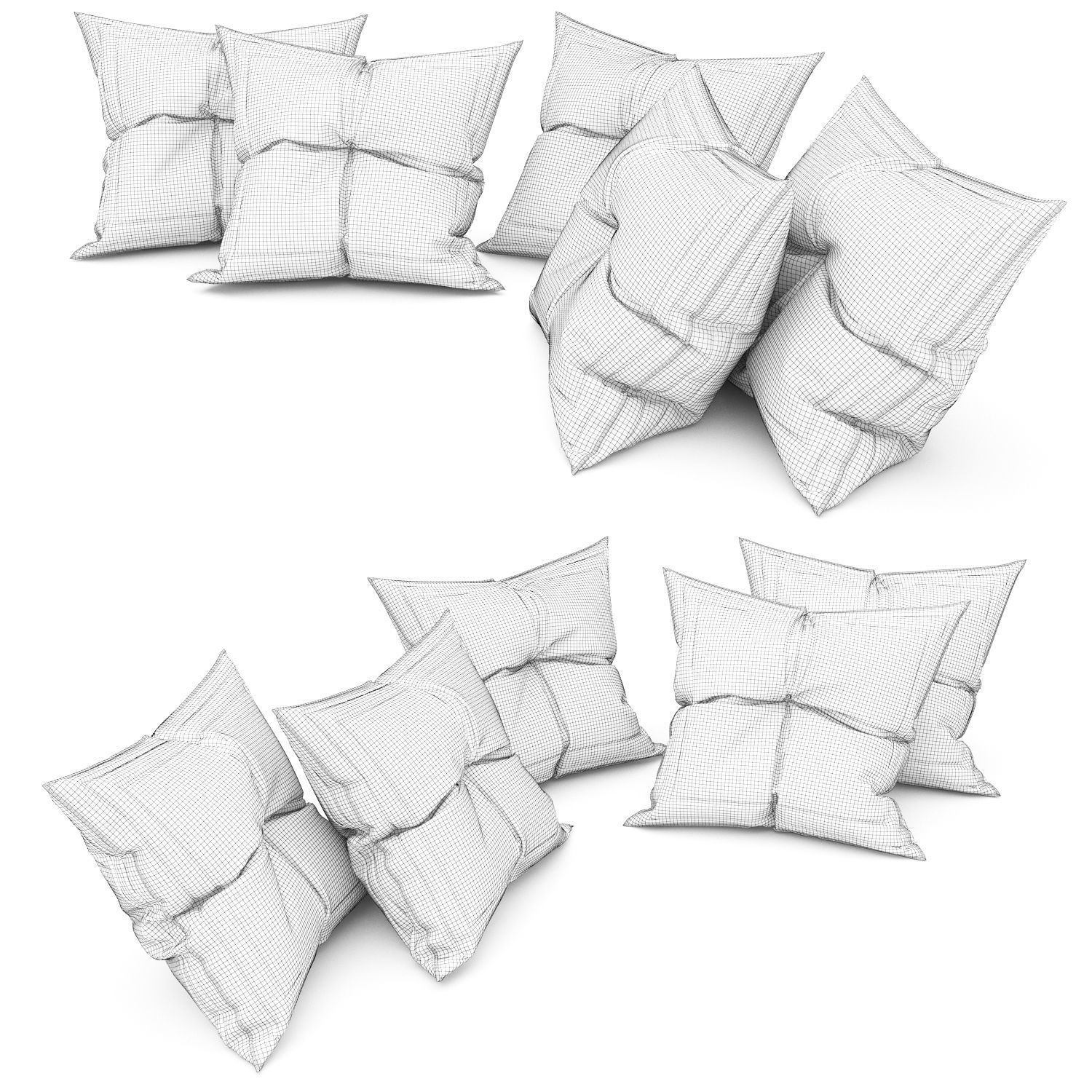 Pillows collection 84 3D model_3