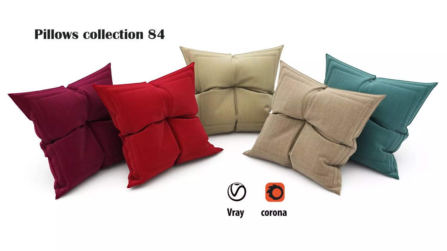 Pillows collection 84 3D model_0