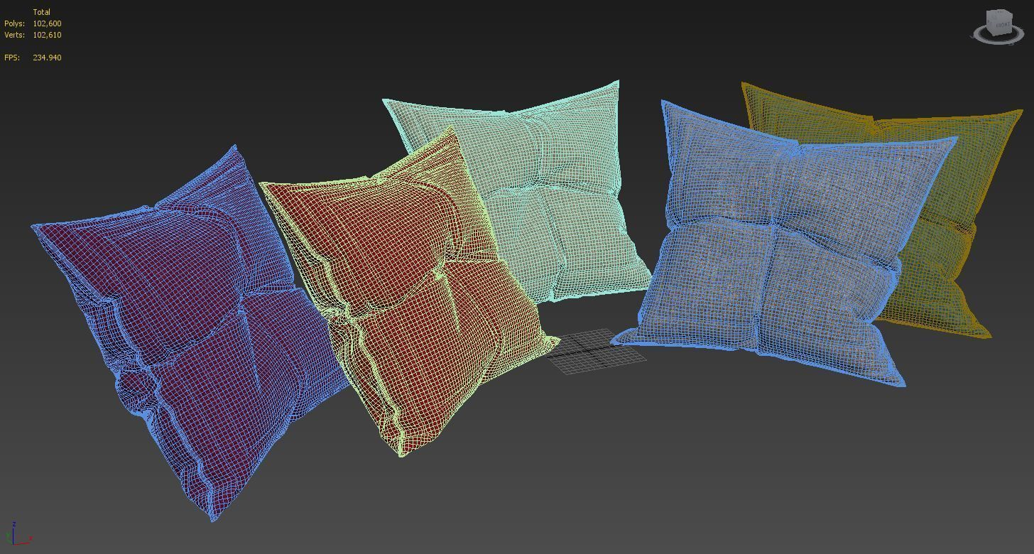 Pillows collection 84 3D model_11